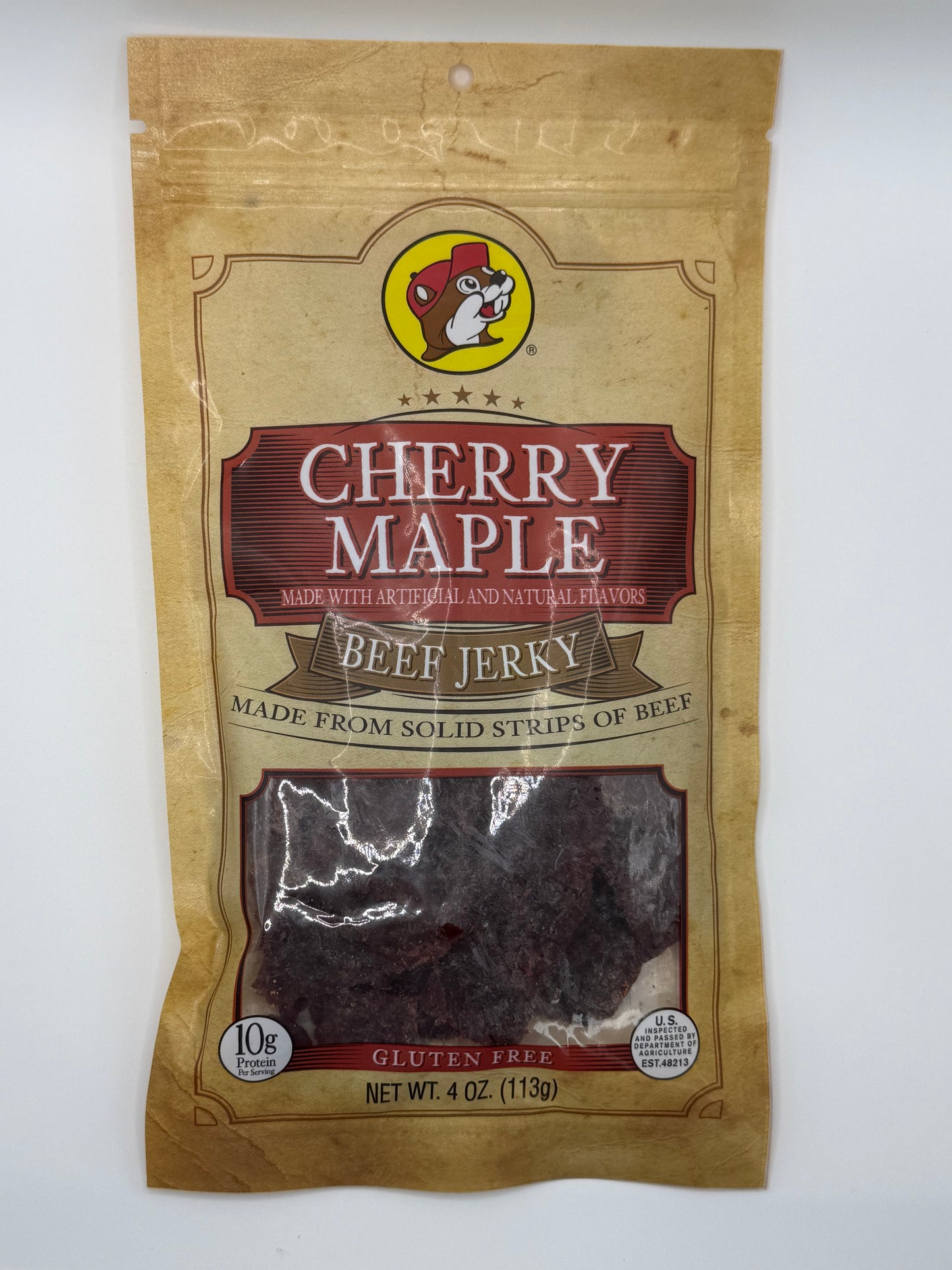 Buc-ee's Cherry Maple Beef Jerky product photo 1